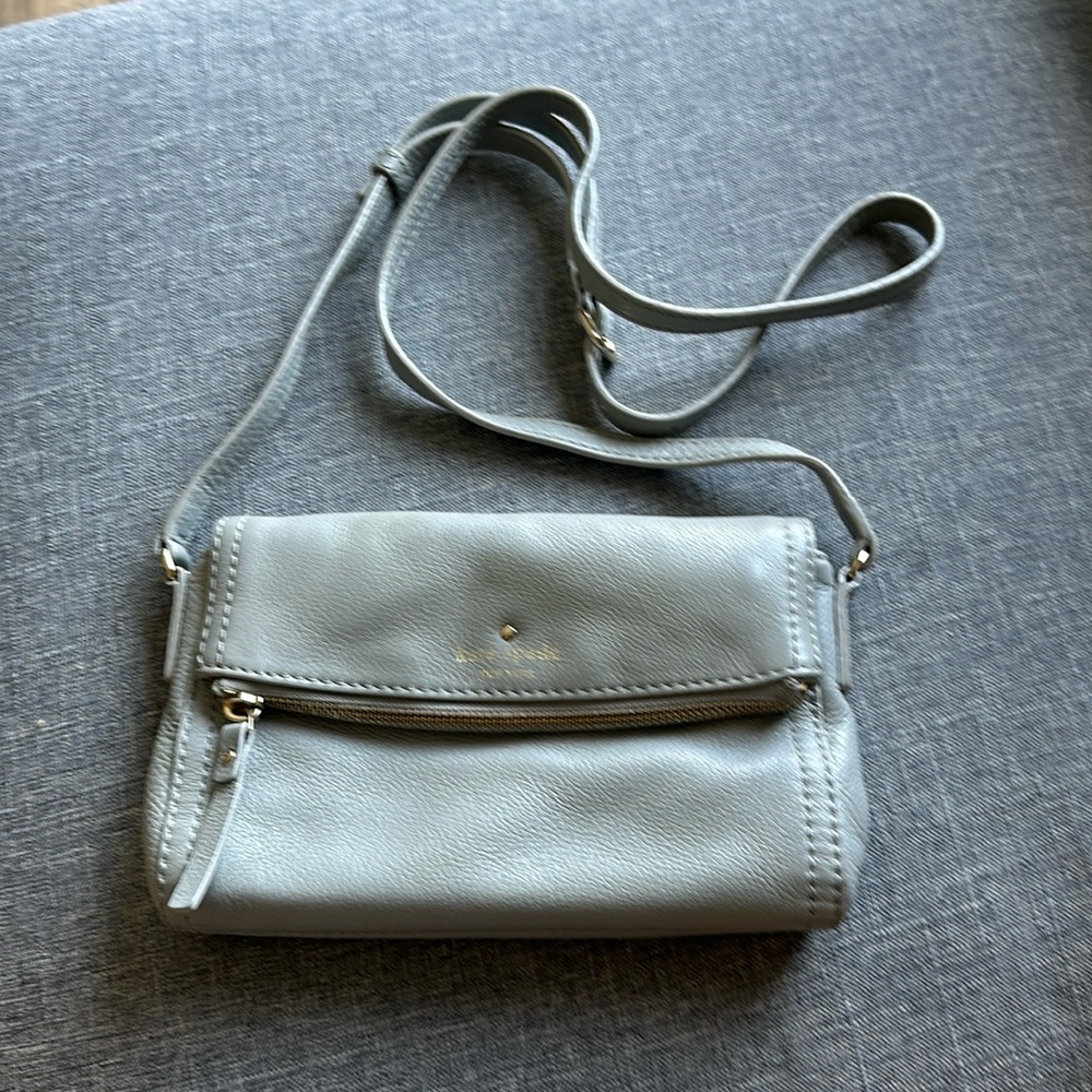Kate Spade Light Gray Crossbody - image 1